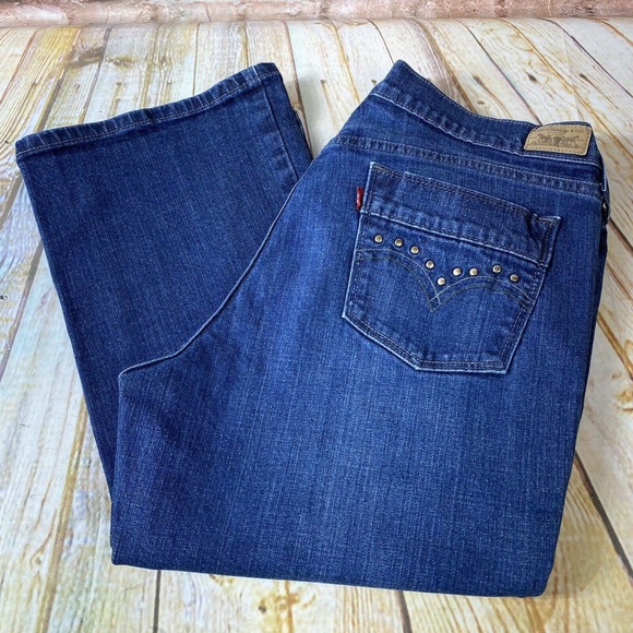 Levi's Denim - Levi's 515 Boot Cut Women's Size 16 Short 16S Blue Jeans Denim Pants 34x28